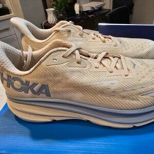 Hoka Clifton 9 Oak Alabaster Blue Men's Running Shoes Size 11D 1127895 / OKLB